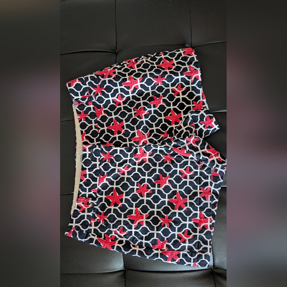 Navy Starfish Print Shorts